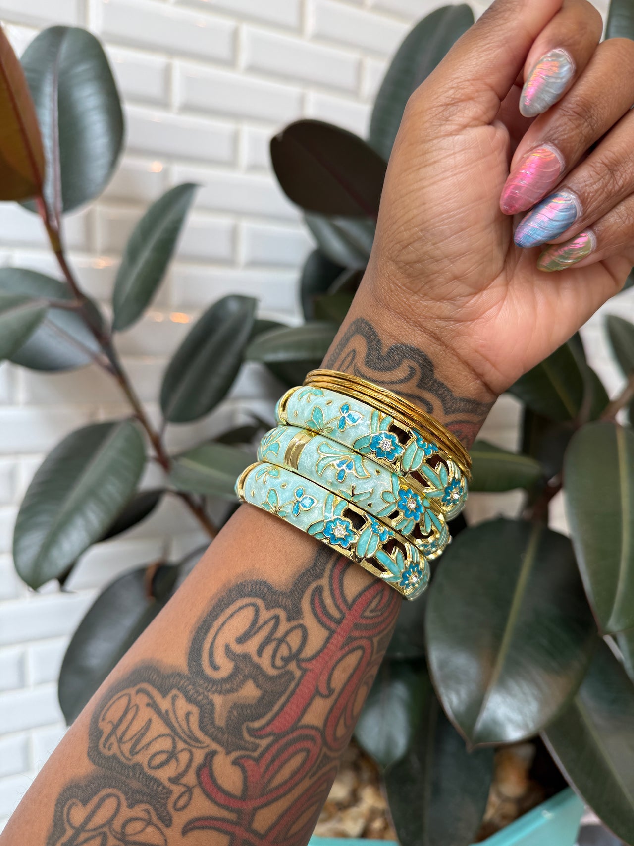 Rosé Garden Bangle