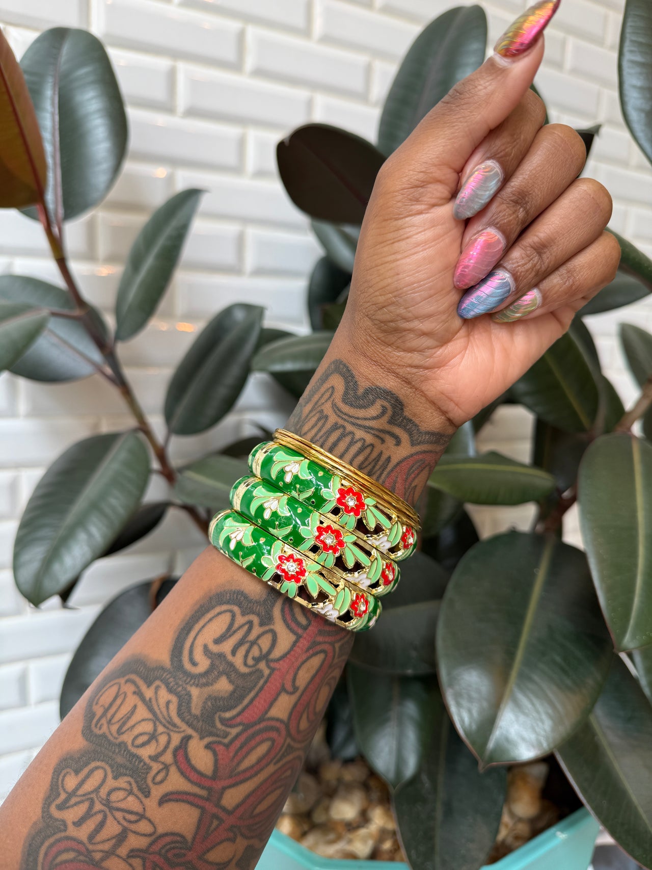 Rosé Garden Bangle