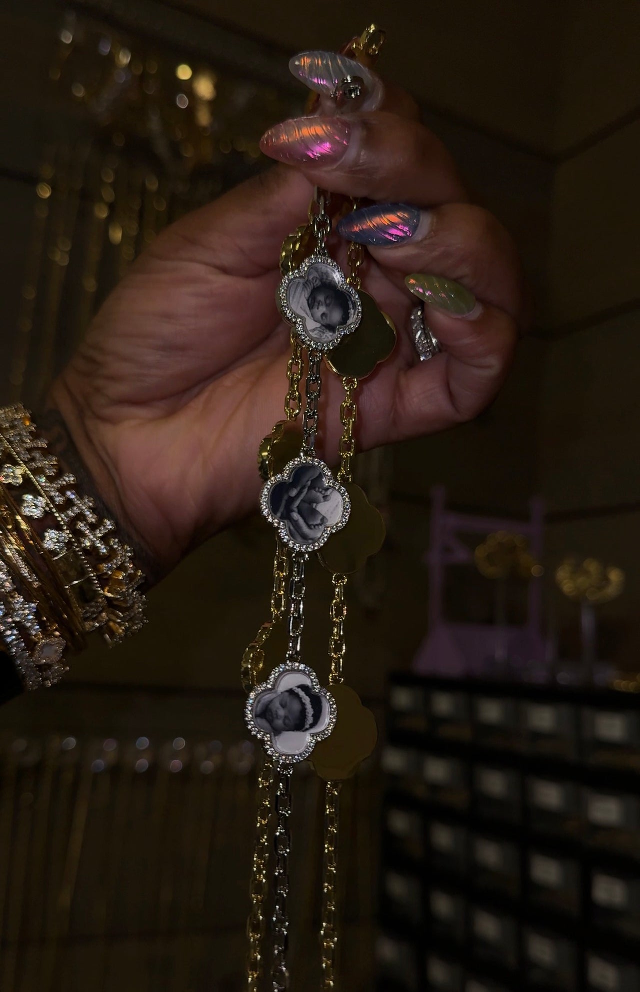 Forever Clover Photo Bracelet