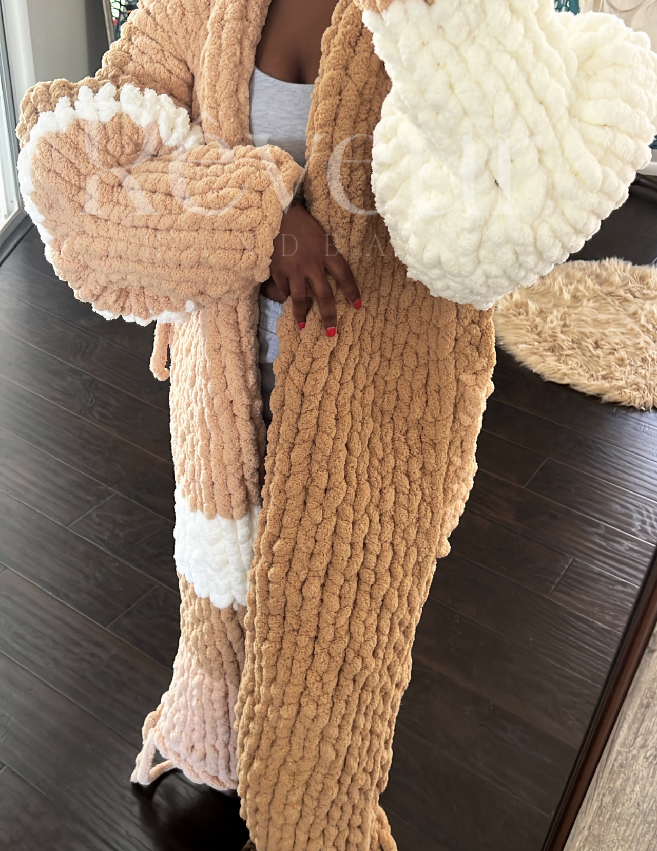 Custom Hand Knit Duster